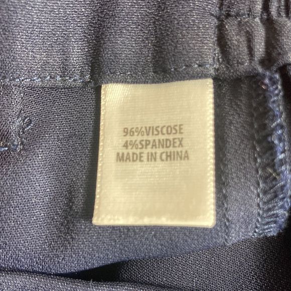 Womens Medium Navy Blue St. John Trouser Pants - Picture 4 of 12